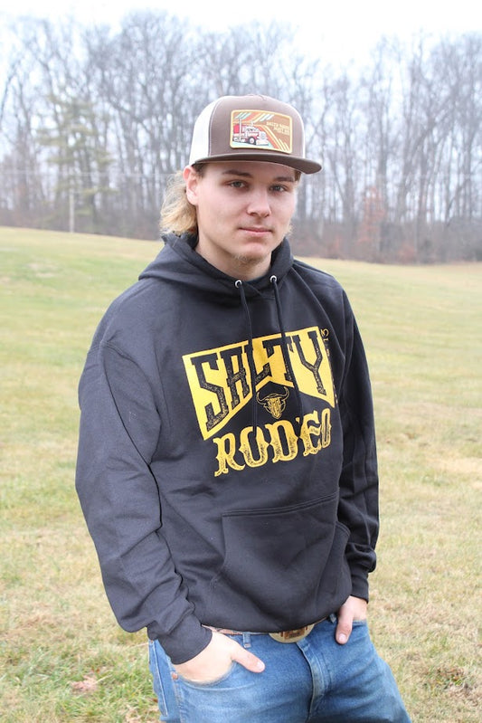 Black/Gold Salty Rodeo Co. Hoodie