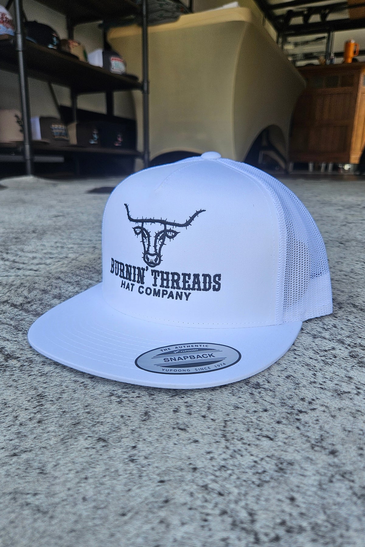 Burnin' Threads OG Hat White