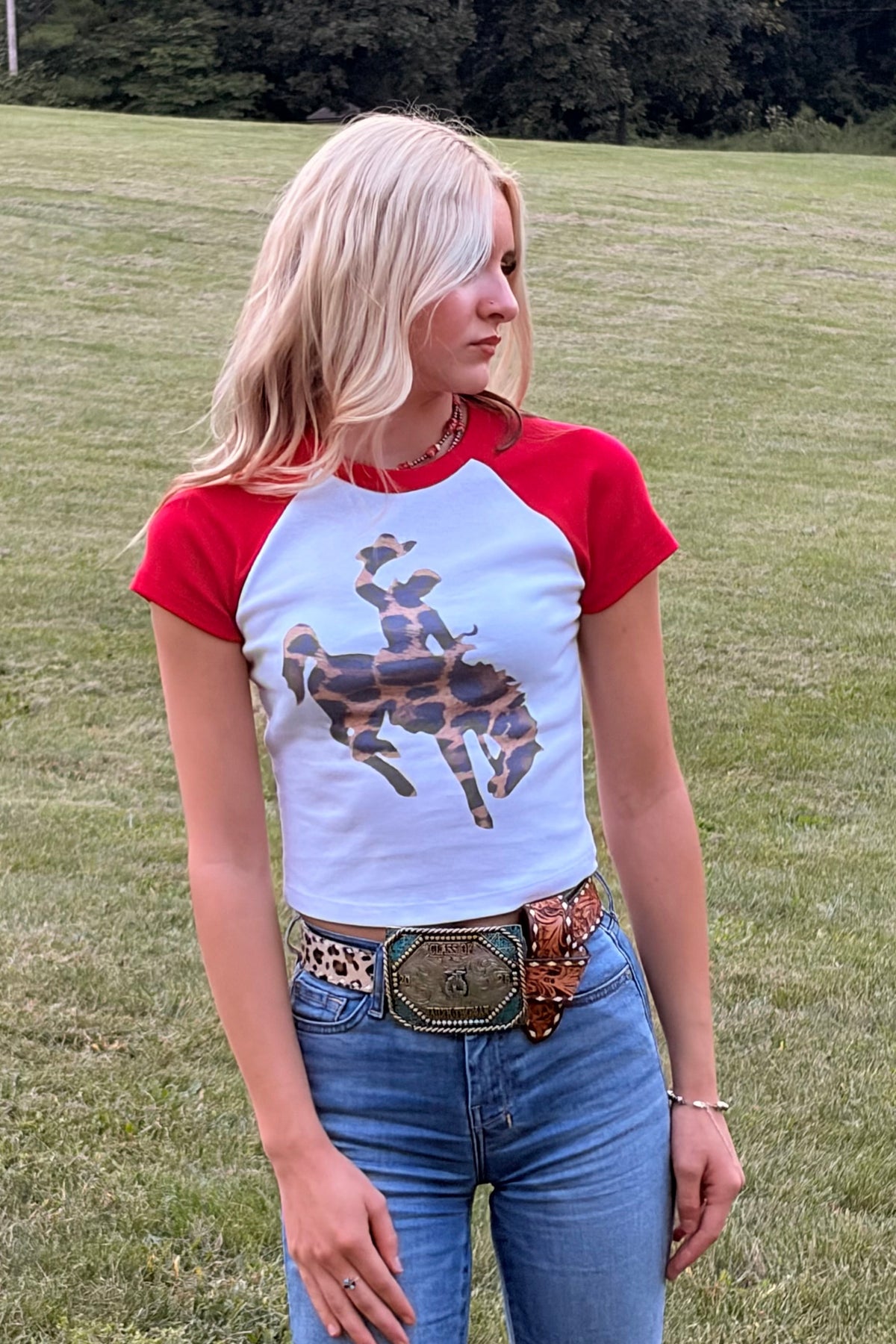 Leopard Cowboy Baby Tee