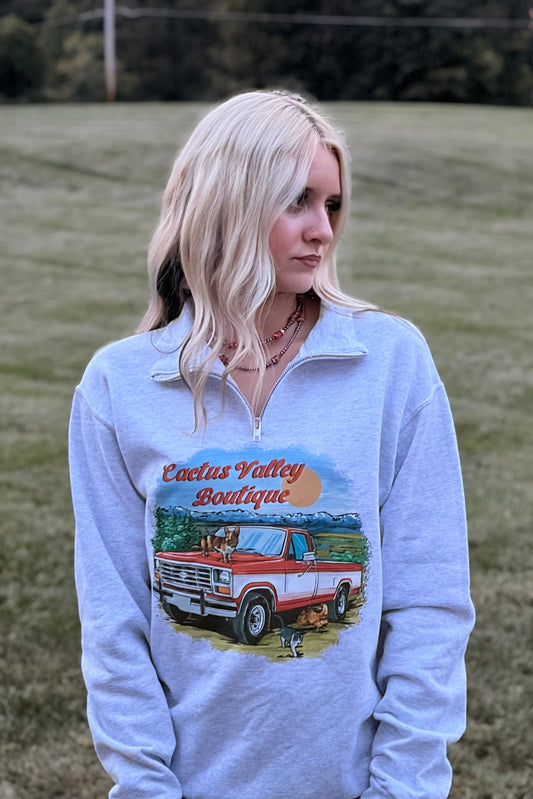 Funny Farm Truck - 1/4 Zip