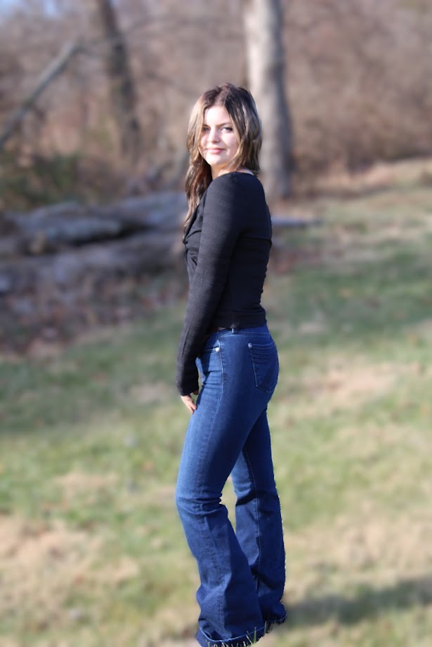 Black V Neck Long Sleeve