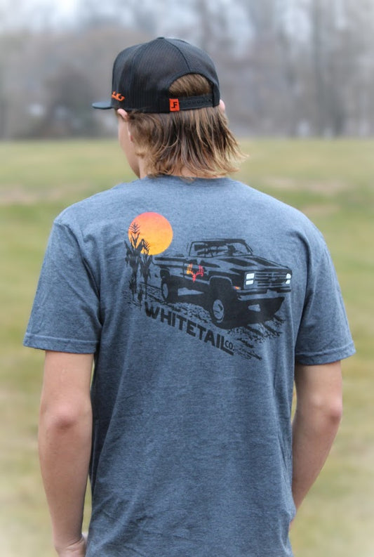 Whitetail Co. Square Body Heather Grey Tee