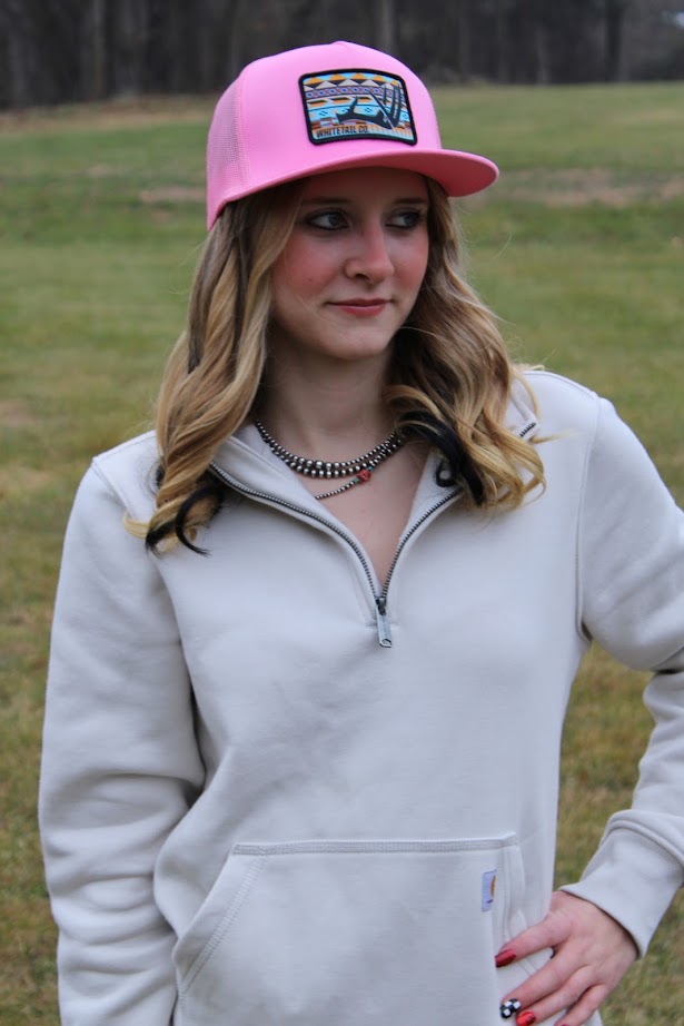 Whitetail Co. Western Buck High Front Pink Hat