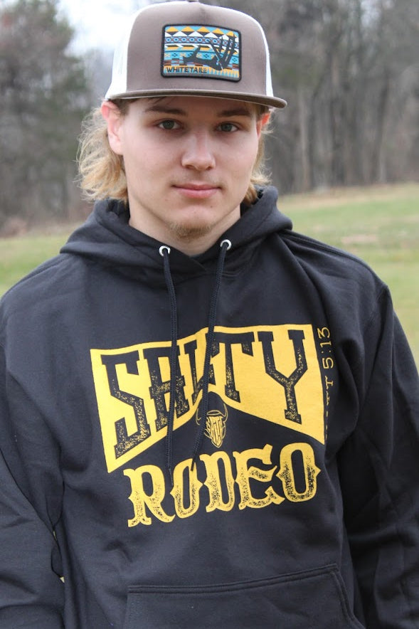 Black/Gold Salty Rodeo Co. Hoodie