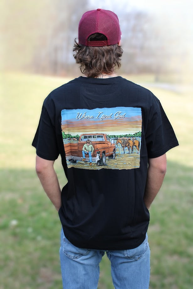 "Where I Find God" Rowdy Boyz Hat Co. Tee
