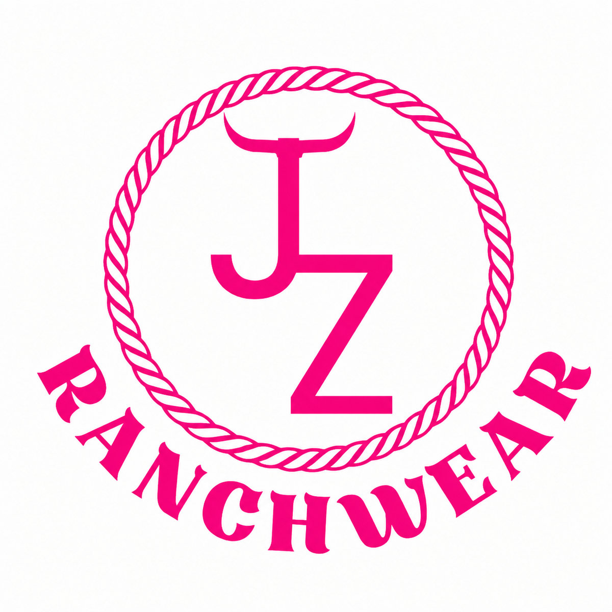 Hot Pink JZ Ranchwear Window Sticker