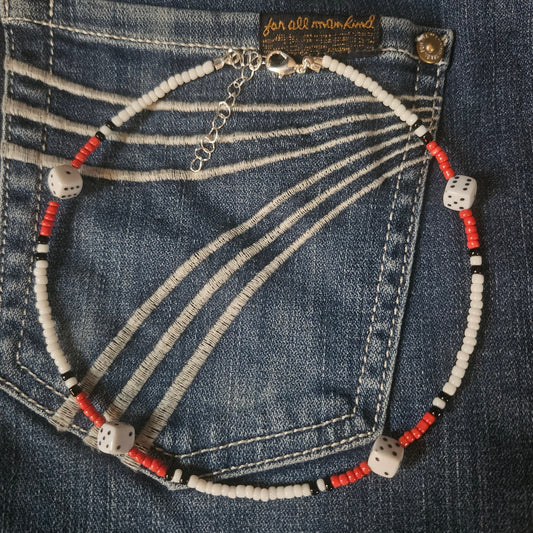 The "Daytime Gambler" Beaded Choker